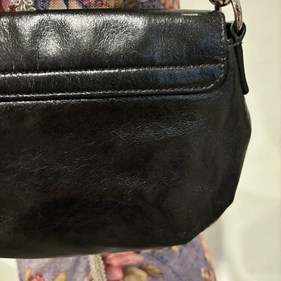 Coach poppy glossy liquid leather top handle mini pouch shoulder bag - Picture 13 of 16